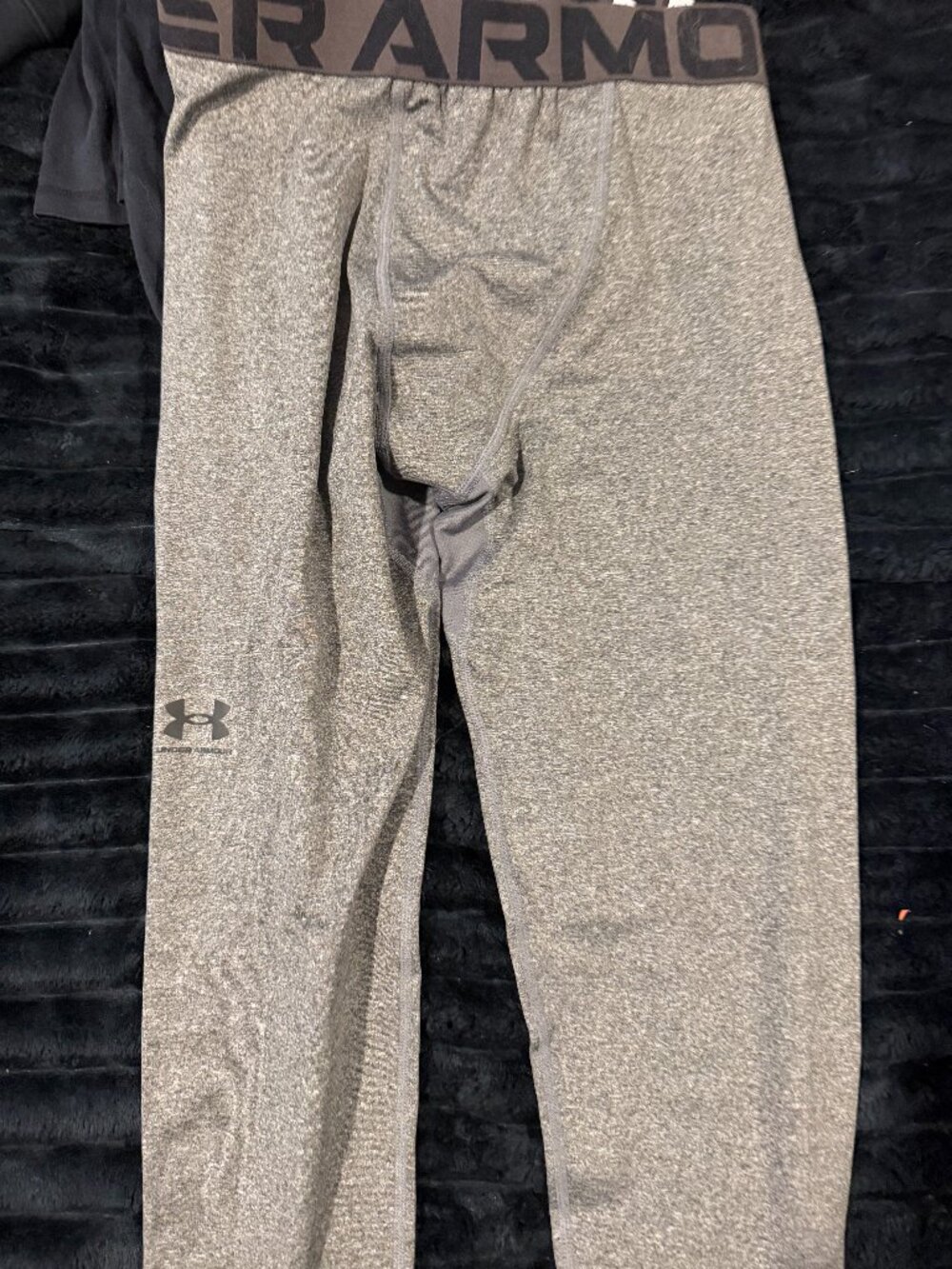 Boys Gray Cold Gear Under Armour Leggings